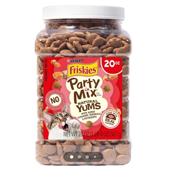 Friskies Salmon Cat Treats Party Mix- 20oz - Picture 6 of 6